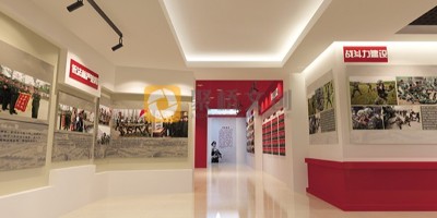 武警部隊警史館設計，結合展品內容進行規劃布局